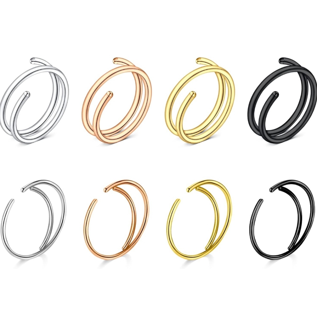 8 Nose Rings